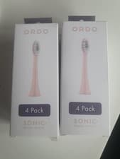 Image of 2×Ordo Sonic+ Rose Gold Electric Toothbrush Replacement Brush Heads 4 Pack