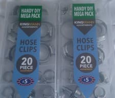 Image of 2 x Kingsnann Hose Clips 20 Piece Assortment Handy DIY Mega Packs Brand New
