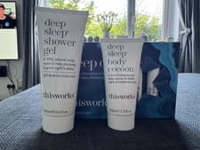 Image of This works deep sleep shower gel and body cocoon 100ml and 50ml + Pillow Mists