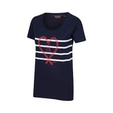 Image of Regatta Womens Filandra IV Summer Short Sleeve Cotton Print T Shirt RRP £25