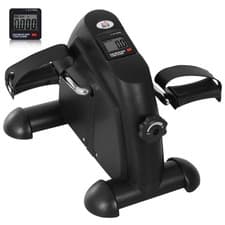 Image of HOMCOM Mini Exercise Bike Portable Pedal Manual Machine Indoor Fitness Black