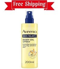 Image of Aveeno Daily Moisturising Body Cleansing Oil (1x 200ml) Nourishing Shower Oil