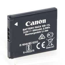 Image of Original Canon NB-11L battery for A2300 A3400 SX400 SX410 SX430 IXUS245 IXUS170