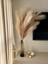 Image of 43" / 3.6 ft Pampas Grass Tall 4 Pcs - Artificial Large Pampas Grass Decor fo...