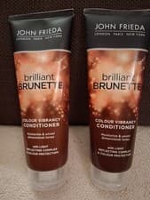 Image of 2x John Frieda Brilliant Brunette Colour Vibrancy Conditioner 250ml New