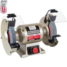 Image of SIP Bench Grinder 8" 230V 550W 2980RPM 200mm x 25mm Coarse and Fine Grit Wheel