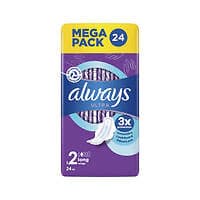 Image of Always Ultra Pads Long With Wings Size 2 Sanitary Pads (Pack of 24) C006926 Z