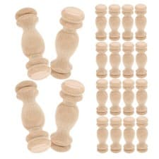 Image of 20 PCS Unfinished Baluster Spindles Deck Balusters for Indoor Stairs