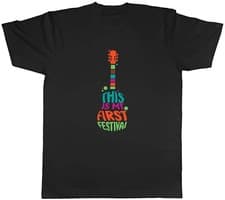 Image of Personalised This Is My First Festival Mens Unisex T-Shirt Tee Gift