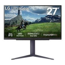 Image of LG Monitor 27inch Quad HD 200Hz Nano IPS DisplayHDR400 Grey 27GS85Q-B.AEK
