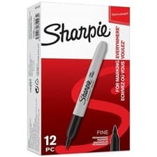 Image of Black Sharpie Pens permanent marker Pen Fine Point Tip Markers New