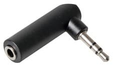 Image of PRO SIGNAL - 3.5mm Stereo Jack Socket To 3.5mm Stereo Jack Plug, 90 Degree Angle