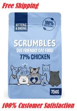 Image of Scrumbles Complete Dry Kitten Food Gluten Free Recipe 750G Package May Vary