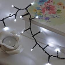 Image of Snowtime Cluster LED Christmas Lights 480 Bright Multi Function Timer Outdoor 6m