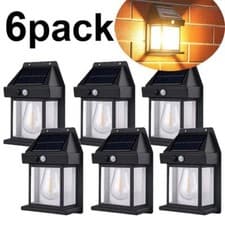 Image of Solar Tungsten Wall Light Outdoor Sconce Motion Sensor Lamp For Porch Garage UK