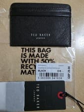 Image of Ted Baker genuine black Sanwell leather Card Holder new with tags