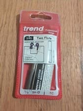 Image of TREND 3/45x1/4TC Professional Router Cutter Two Flute 8.9mm dia x 25.0mm Cut