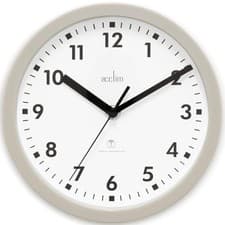 Image of Acctim 74667 Nardo 20cm Radio Controlled Grey Wall Clock 20cm, Black 