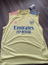 Image of Arsenal Adidas Sleeveless Training Vest Top Size XL