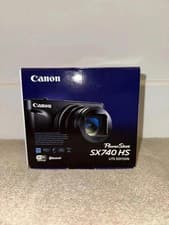 Image of Brand New Black Canon PowerShot SX740 HS Lite Edition Digital Camera