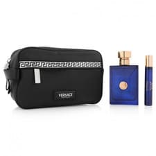 Image of Fragrance Gift Set 100ml + 10ml Eau de Toilette with Midnight Blue Gold Men Bag