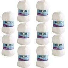 Image of Ribston Double Knit Wool 100g White 01 10 Pack