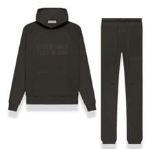 Image of Fear Of God Essentials Off Black 2 Piece Set FW22 In X-Large