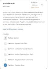 Image of NEW RING Alarm Home security pack size M (contact sensors; motion sensors; etc)