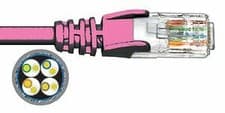 Image of 5M CAT.6a 10Gb S-FTP LSZH PATCH CABLE - PINK
