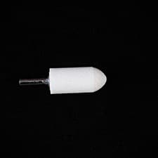 Image of 22x50/6x25mm WA 60MV White Mounted Point A11 Grinding Wheel Shaft Shank 2 PACK