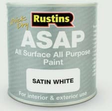 Image of Rustins ASAP Quick Dry All Surface All Purpose Paint All Colours All Sizes