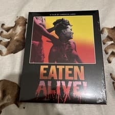 Image of SEVERIN UMBERTO LENZI EATEN ALIVE ! NEW/SEALED BLU-RAY w/SLIPCASE JANET AGREN