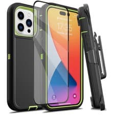 Image of Defender Case Cover + Belt Clip + Screen Protector For iPhone 11 12 13 14 15 16
