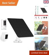 Image of Reliable 5W Solar Panel with Adjustable Bracket for Ring Cameras - Outdoor Safe