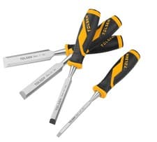 Image of Wood Chisel Set – 4 Piece | Industrial CrV Steel Tolsen