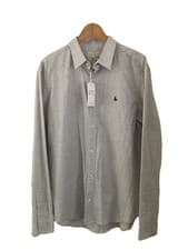 Image of BNWT Jack Wills Grey Stapleton Stripe Shirt, UK Size L, Tagged, Rrp £59.95