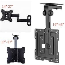 Image of TV Tilt Swivel Flip Down Folding Ceiling Wall Mount Bracket 14 - 43" Loft Roof
