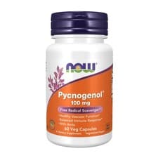 Image of NOW Foods Pycnogenol 100 mg 60 Veg Capsules, Vascular Health, Immune System USA*