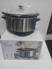 Image of Lakeland 3.5L Slow Cooker – 3 Heat Settings Dishwasher Safe Ceramic Cooking Pot