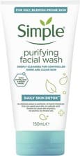Image of Simple Daily Skin Detox Purifying Facial Wash, 150ml