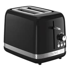 Image of Tefal Black Collection 2-Slice Toaster 7 Browning Levels Defrost Reheat TT3028G0