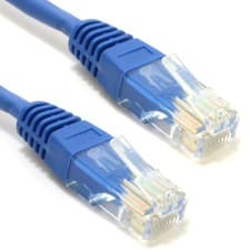 Image of 10m Blue Network Ethernet RJ45 Cat5E-CCA UTP PATCH 26AWG Cable Lead