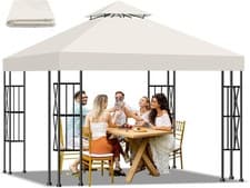 Image of 3 x 3 m Double Layer Gazebo Canopy - Replacement Waterproof 95% UV Protection Br