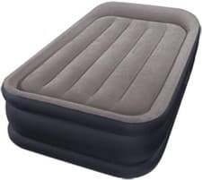Image of Inflatable Airbed with Pump, Intex Twin Dura-Beam Deluxe w/ Pillow Rest