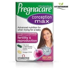 Image of Vitabiotics Pregnacare Conception Max Tablets - 84 Tablets UK In Stock BB:1/28