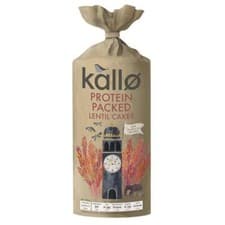 Image of Kallo Protein Packed Lentil Cakes 100g (Pack of 6)