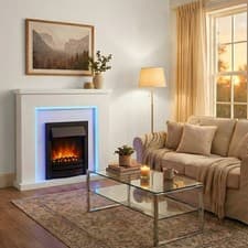 Image of Freestanding Electric Fireplace Suite - Bempton Suite