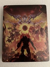 Image of DOOM Eternal PS4/PS5 Official Steelbook Case (NO GAME)