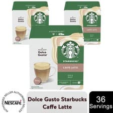 Image of Nescafe Dolce Gusto Starbucks Coffee Pods 3 Boxes (36 drinks)