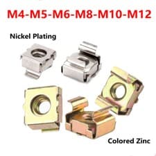 Image of Cage Nuts Mount Color Zinc Nickel Plating Cage Clip Nuts M4 M5 M6 M8 M10 M12
